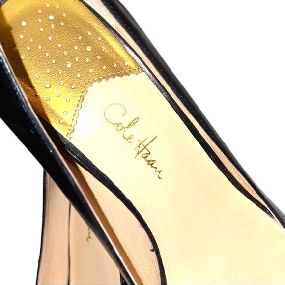 Coke Haan Nike Air style black open toe heels - Picture 7 of 10